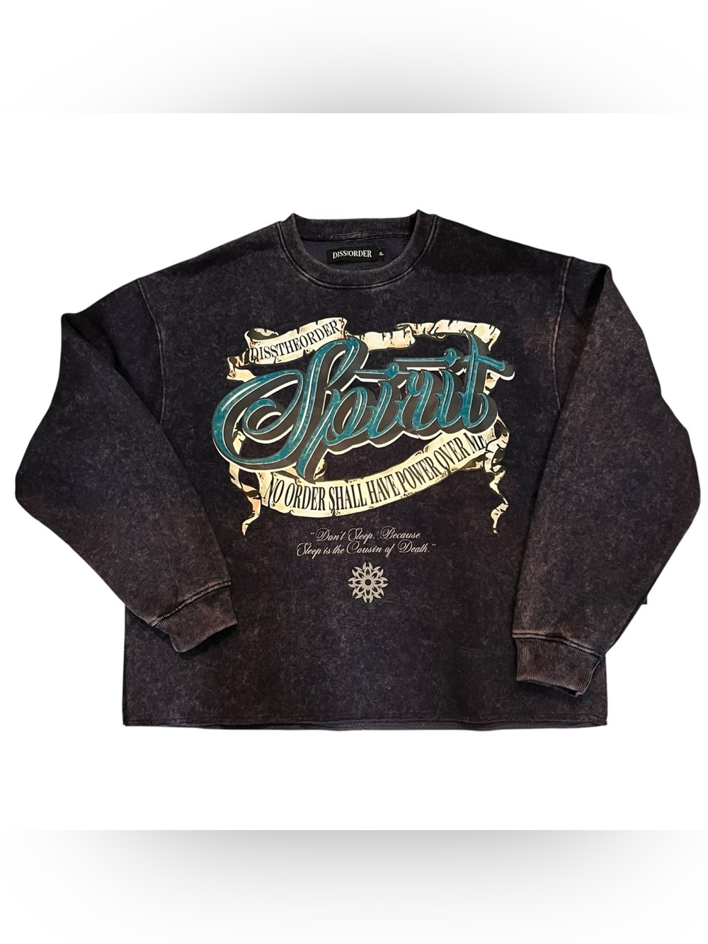 Disstheorder Spirit Mineral Wash Crewneck